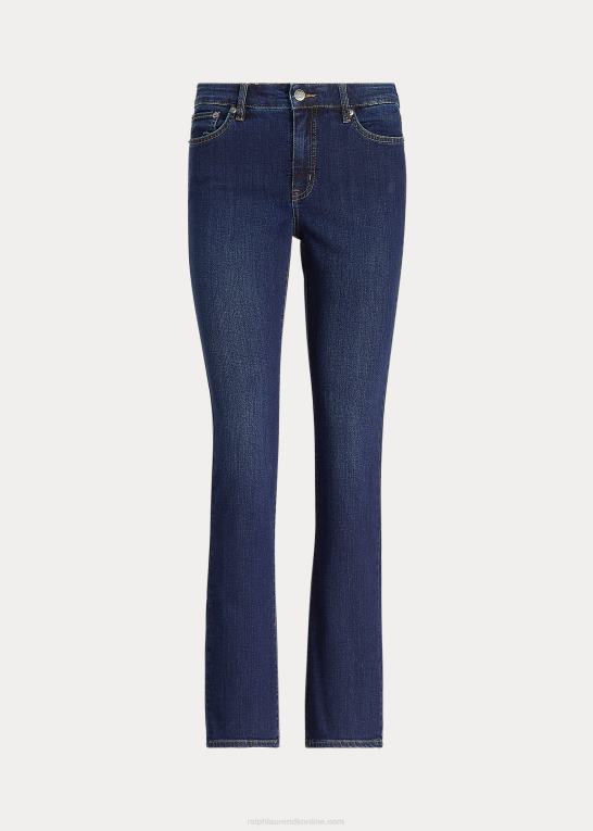 havblå vask Kvinder Ralph Lauren mellemhøj straight jean Z426B4258