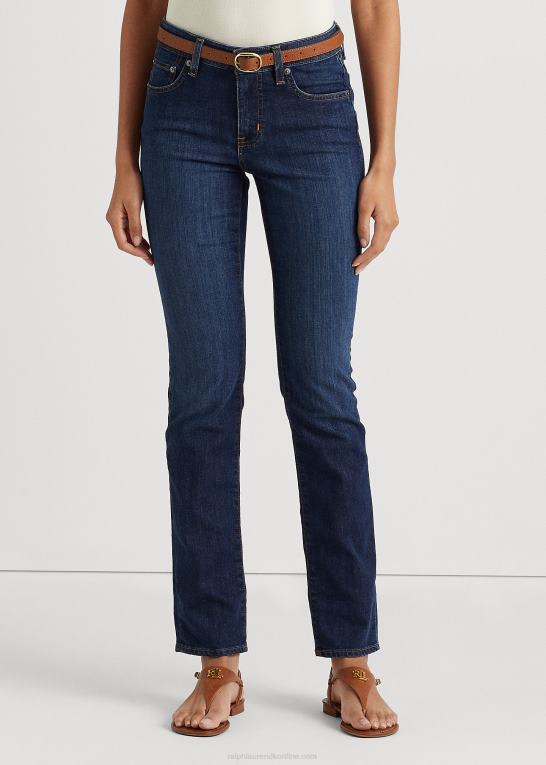 havblå vask Kvinder Ralph Lauren mellemhøj straight jean Z426B4258