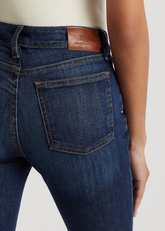 havblå vask Kvinder Ralph Lauren mellemhøj straight jean Z426B4258