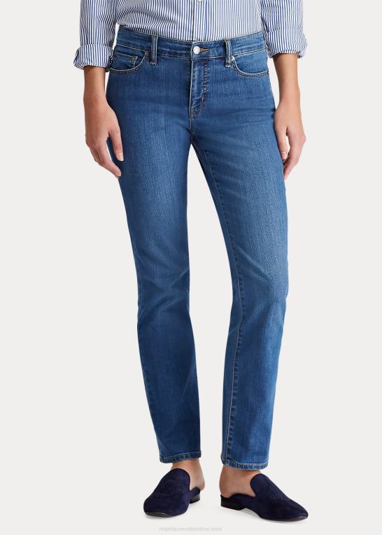 havblå vask Kvinder Ralph Lauren slankende moderne curvy jean Z426B4277