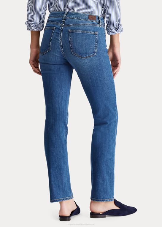 havblå vask Kvinder Ralph Lauren slankende moderne curvy jean Z426B4277