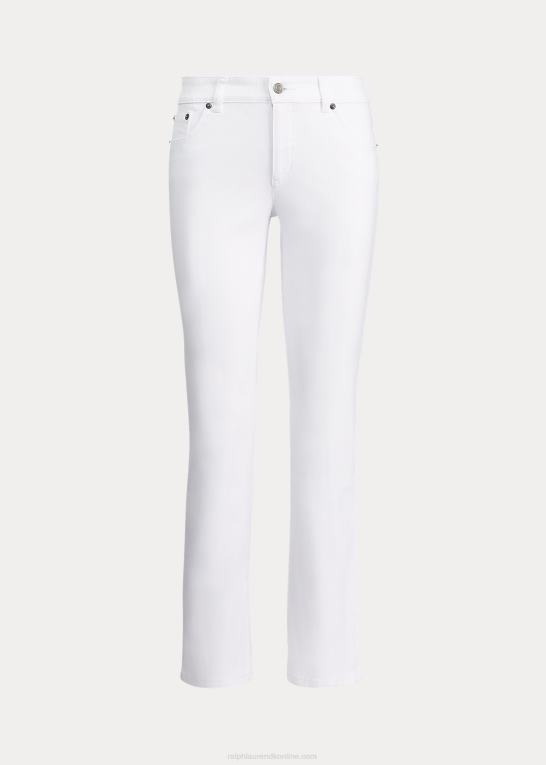 hvid Kvinder Ralph Lauren mellemhøj straight jean Z426B4263