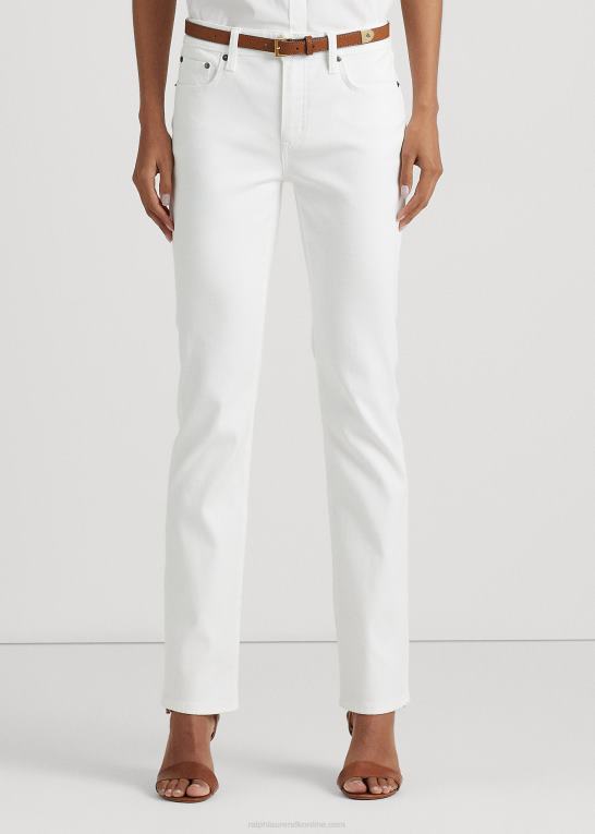 hvid Kvinder Ralph Lauren mellemhøj straight jean Z426B4263