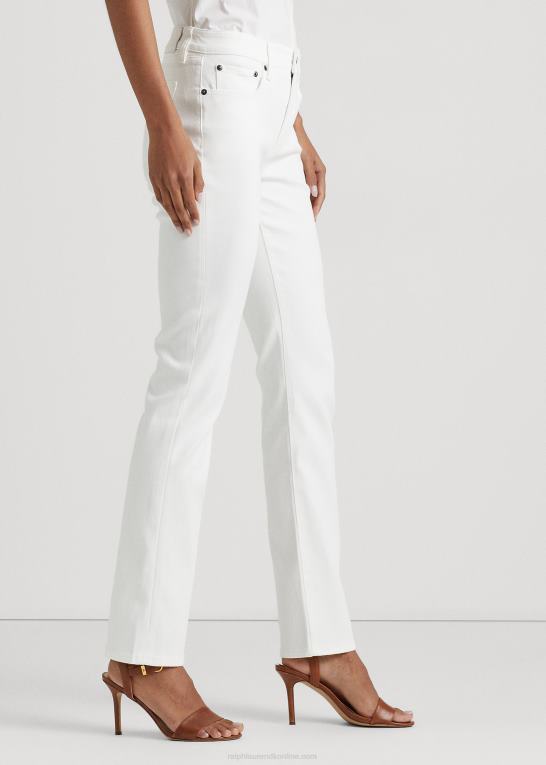 hvid Kvinder Ralph Lauren mellemhøj straight jean Z426B4263
