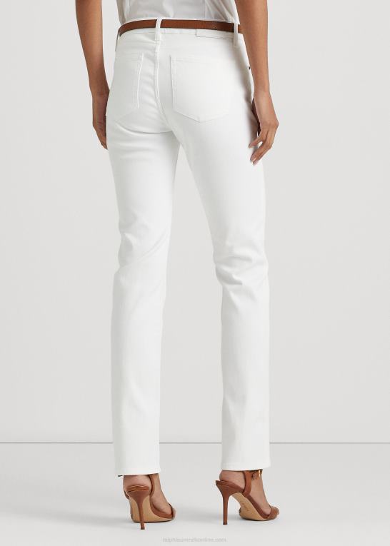hvid Kvinder Ralph Lauren mellemhøj straight jean Z426B4263