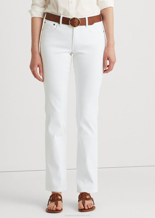 hvid Kvinder Ralph Lauren mellemhøj straight jean Z426B4488