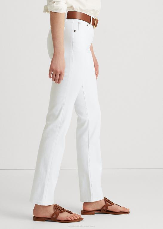 hvid Kvinder Ralph Lauren mellemhøj straight jean Z426B4488
