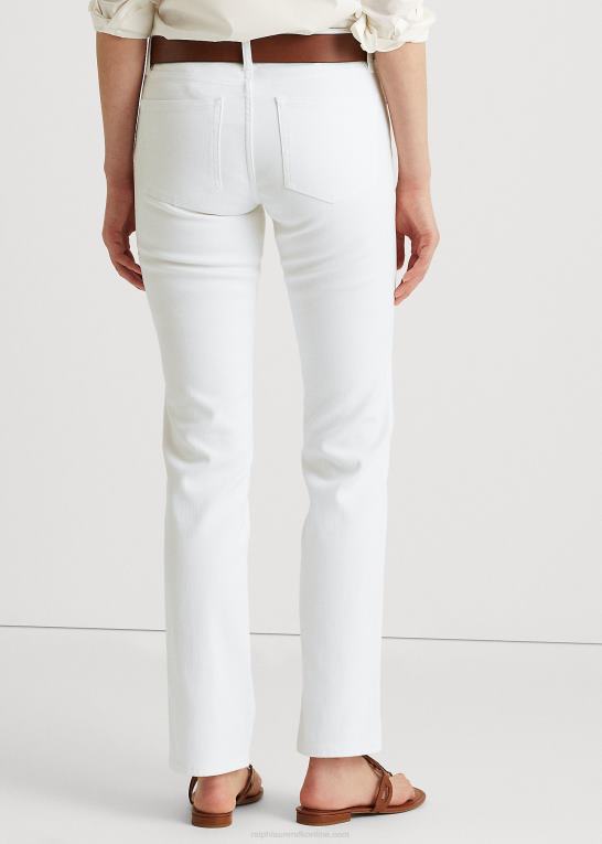 hvid Kvinder Ralph Lauren mellemhøj straight jean Z426B4488
