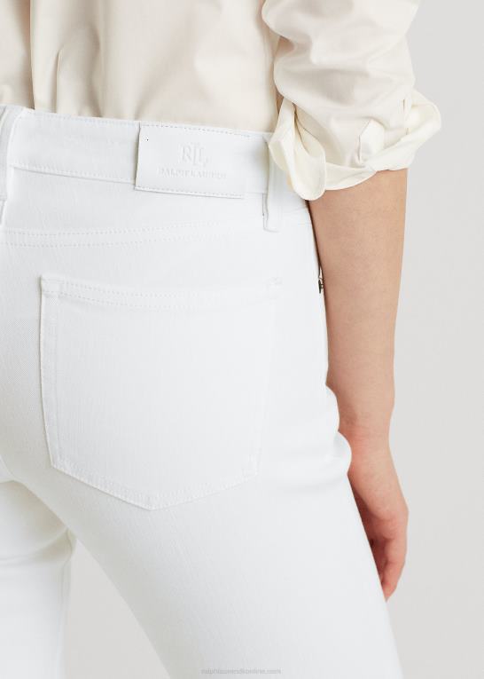 hvid Kvinder Ralph Lauren mellemhøj straight jean Z426B4488