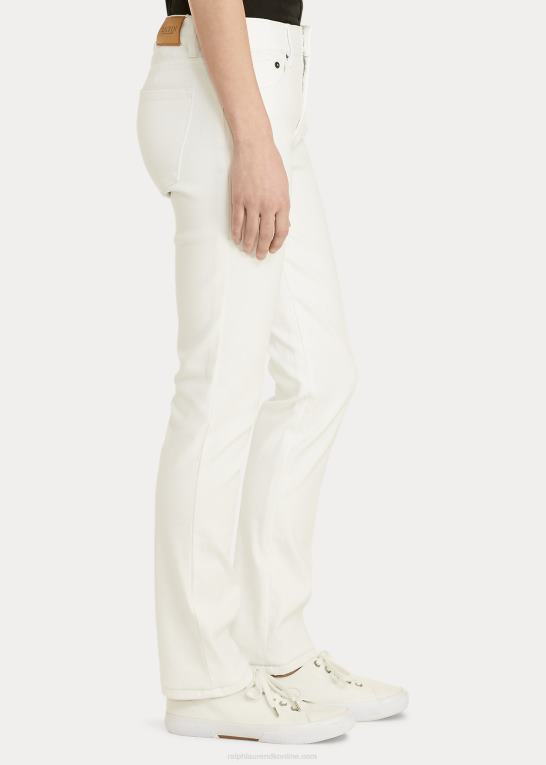 hvid Kvinder Ralph Lauren mellemhøj straight jean Z426B4488