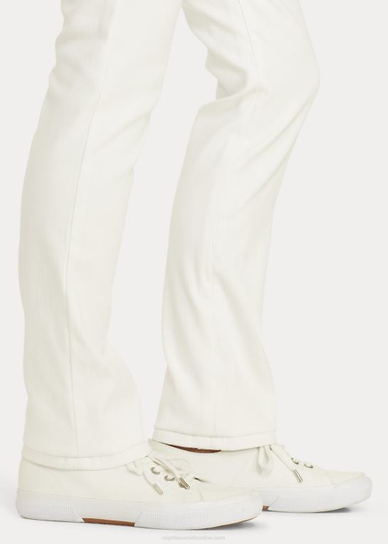 hvid Kvinder Ralph Lauren mellemhøj straight jean Z426B4488