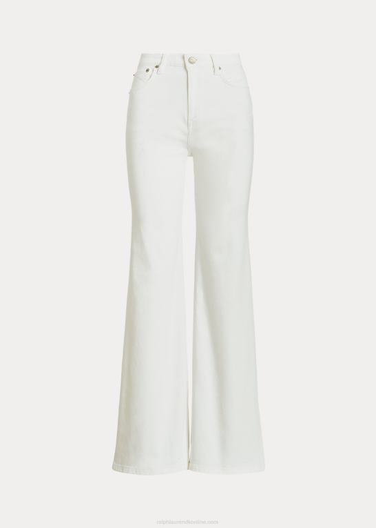 hvid vask Kvinder Ralph Lauren højhus flare jean Z426B4472
