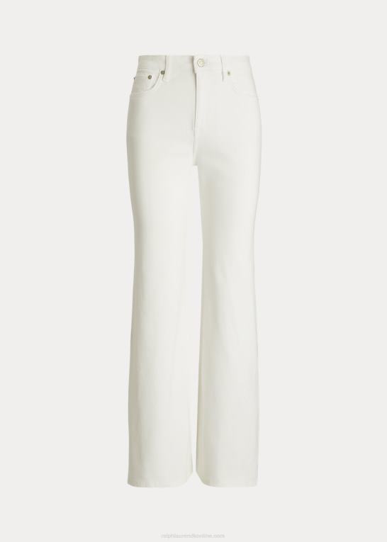 hvid vask Kvinder Ralph Lauren højhus flare jean Z426B9448