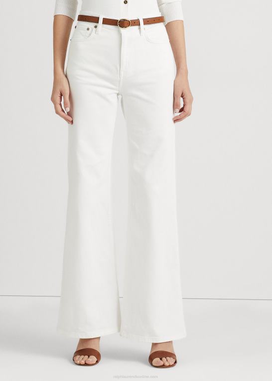 hvid vask Kvinder Ralph Lauren højhus flare jean Z426B9448
