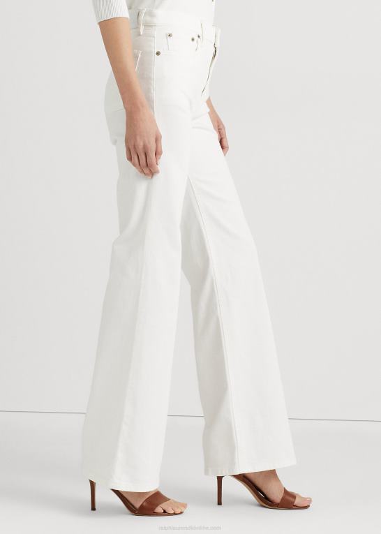 hvid vask Kvinder Ralph Lauren højhus flare jean Z426B9448