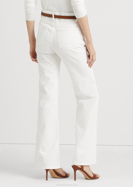 hvid vask Kvinder Ralph Lauren højhus flare jean Z426B9448