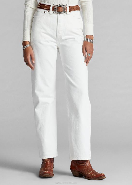 hvidstensvask Kvinder Ralph Lauren høj boy fit jean Z426B9142