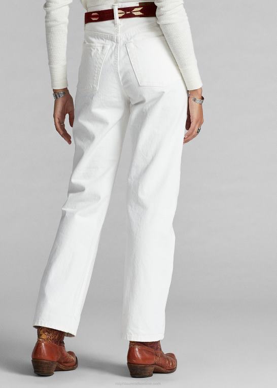 hvidstensvask Kvinder Ralph Lauren høj boy fit jean Z426B9142