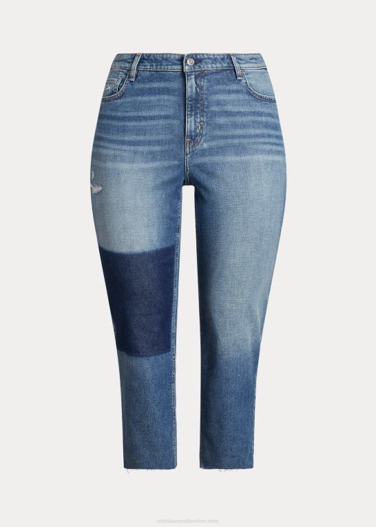 indigo valley vask Kvinder Ralph Lauren high-rise straight cropped jean Z426B4609