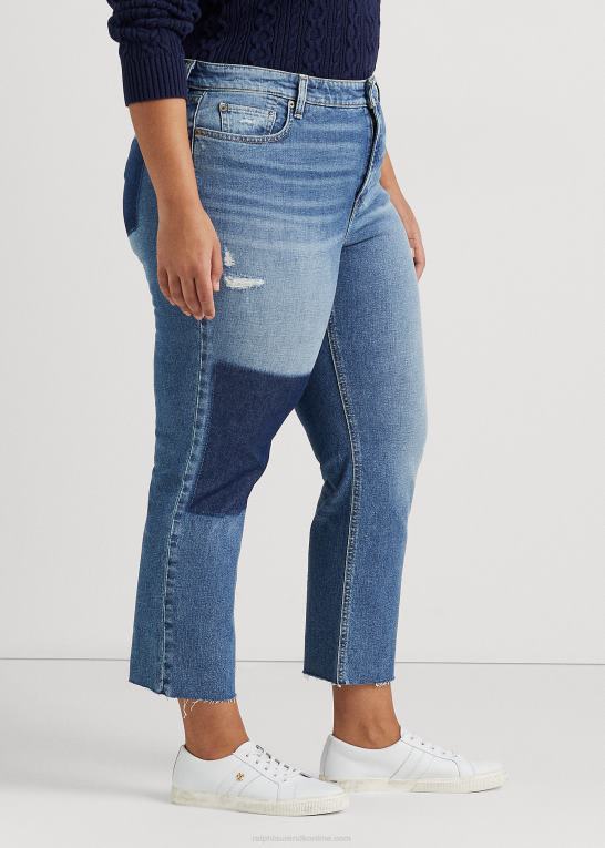 indigo valley vask Kvinder Ralph Lauren high-rise straight cropped jean Z426B4609