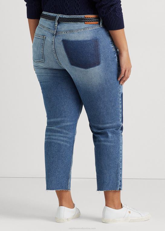 indigo valley vask Kvinder Ralph Lauren high-rise straight cropped jean Z426B4609