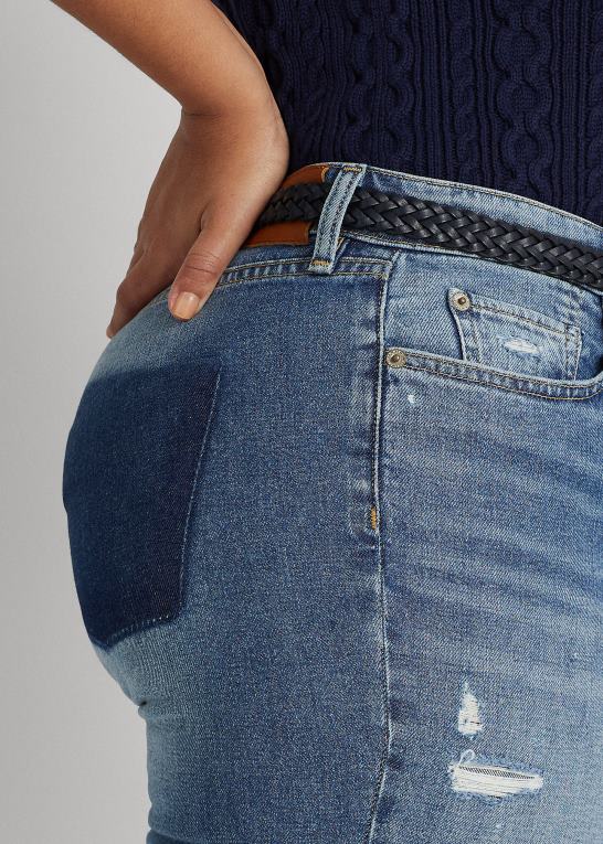 indigo valley vask Kvinder Ralph Lauren high-rise straight cropped jean Z426B4609