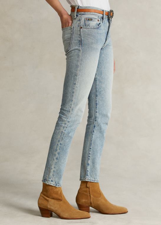 let indigo Kvinder Ralph Lauren callen high-rise slim jean Z426B3355