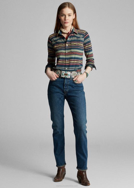 logan vask Kvinder Ralph Lauren vintage jeans med lige pasform Z426B9148