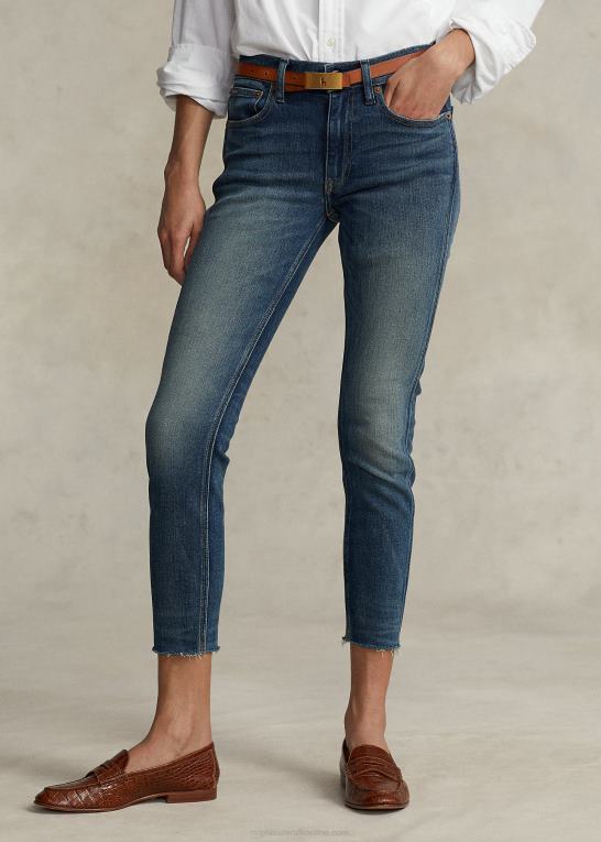 mørk indigo Kvinder Ralph Lauren tompkins skinny crop jean Z426B9490