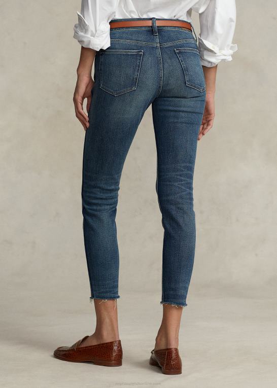mørk indigo Kvinder Ralph Lauren tompkins skinny crop jean Z426B9490