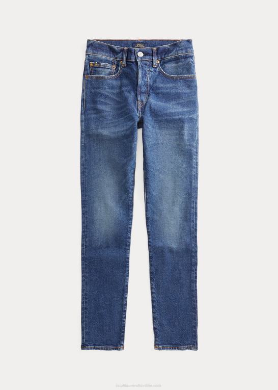 medium indigo Kvinder Ralph Lauren callen high-rise slim jean Z426B4751