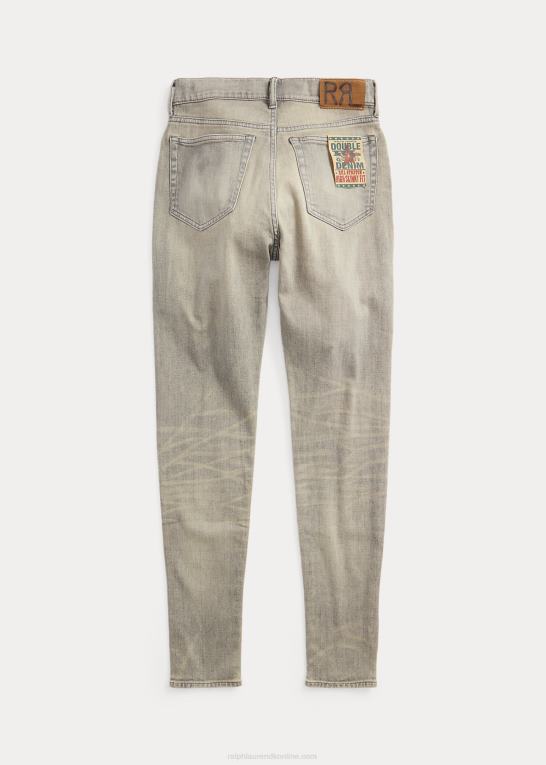 nødlidende grå vask Kvinder Ralph Lauren stretch høj skinny nødlidende grå jean Z426B3670