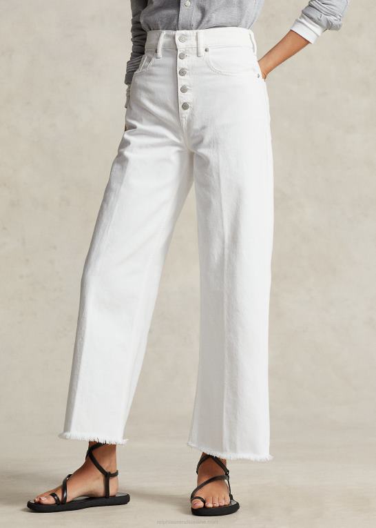 nieves vaske Kvinder Ralph Lauren cropped jean med brede ben i høj talje Z426B3148