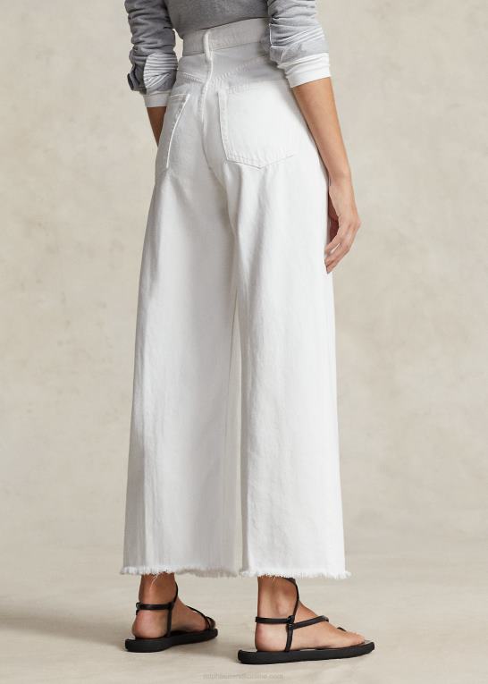 nieves vaske Kvinder Ralph Lauren cropped jean med brede ben i høj talje Z426B3148