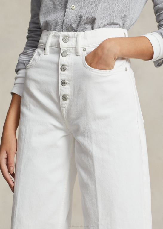 nieves vaske Kvinder Ralph Lauren cropped jean med brede ben i høj talje Z426B3148