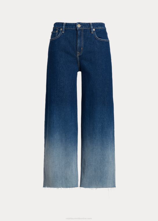 ombre canyon vask Kvinder Ralph Lauren ombre cropped jean med brede ben i høj talje Z426B3837