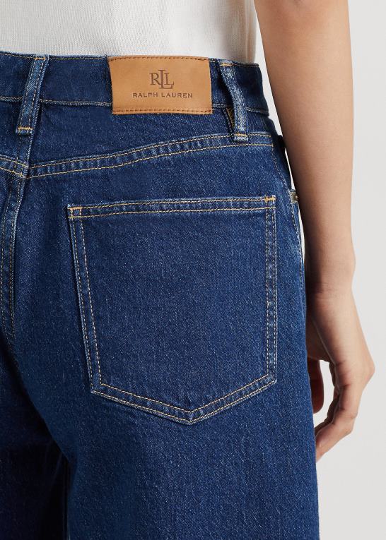 ombre canyon vask Kvinder Ralph Lauren ombre cropped jean med brede ben i høj talje Z426B3837