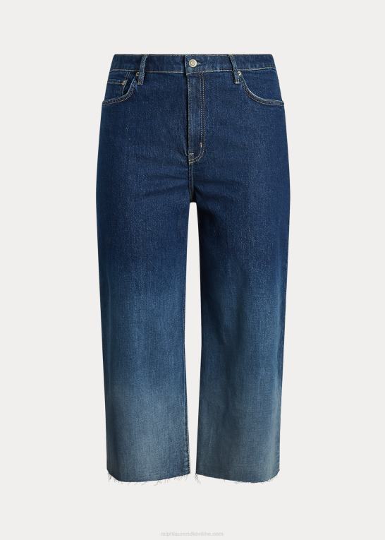 ombre canyon vask Kvinder Ralph Lauren ombre cropped jean med brede ben i høj talje Z426B9481