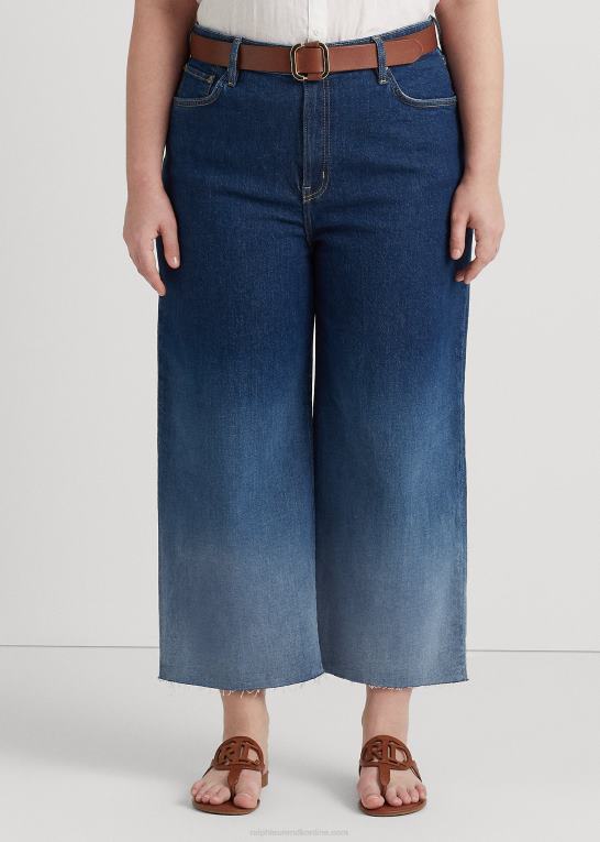 ombre canyon vask Kvinder Ralph Lauren ombre cropped jean med brede ben i høj talje Z426B9481
