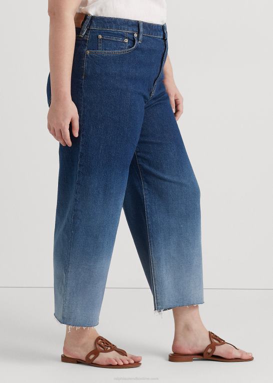 ombre canyon vask Kvinder Ralph Lauren ombre cropped jean med brede ben i høj talje Z426B9481