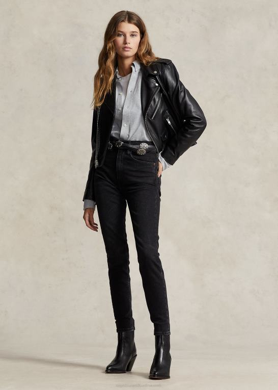 parker vask Kvinder Ralph Lauren skinny jeans i høj talje Z426B3172