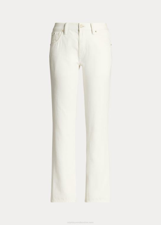 perlehvid Kvinder Ralph Lauren 750 straight ankel jean Z426B9321