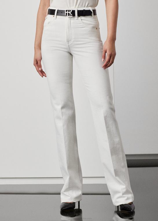perlehvid Kvinder Ralph Lauren kaida afslappet bootcut jean Z426B9327