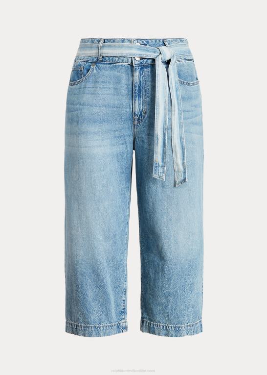 riviera vask Kvinder Ralph Lauren cropped jeans med brede ben Z426B4816