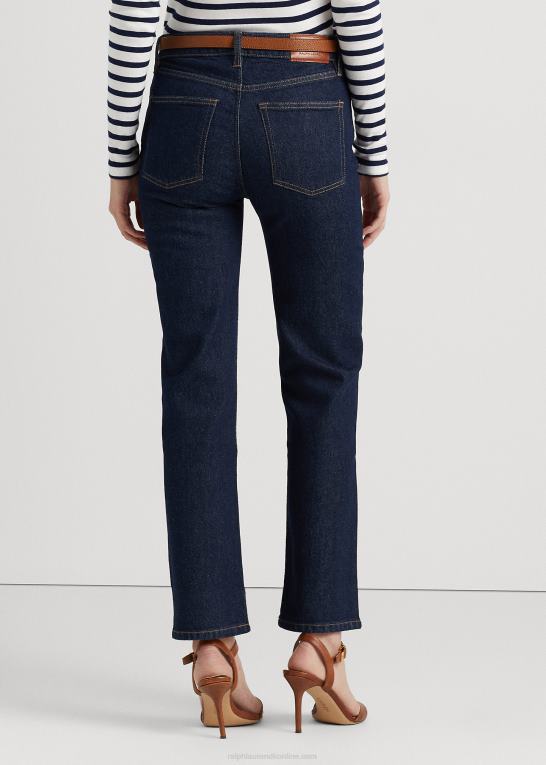skylle vask Kvinder Ralph Lauren højtaljede jeans med lige ankel Z426B4476