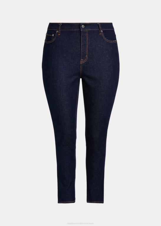 skylle vask Kvinder Ralph Lauren skinny ankeljeans i høj talje Z426B4728