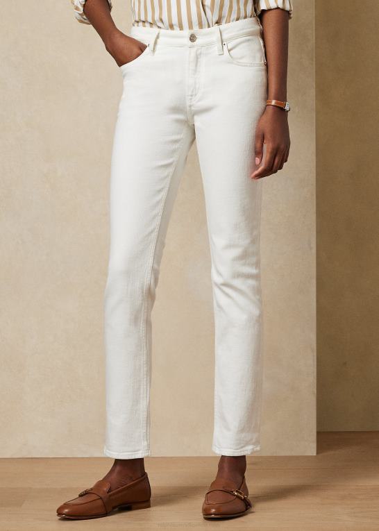 skyllet hvidt Kvinder Ralph Lauren 160 slim jean Z426B9354