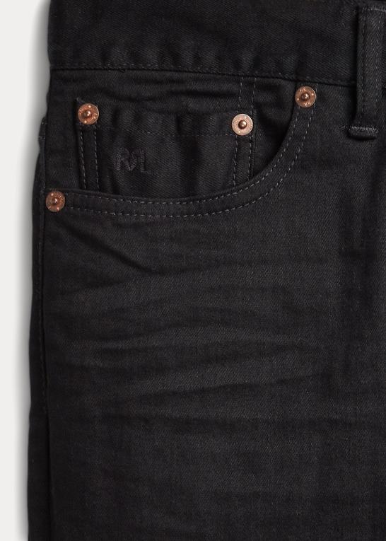 sort vask Kvinder Ralph Lauren stretch jean med høj skinny pasform Z426B9143
