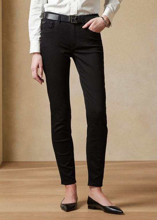 sprød sort Kvinder Ralph Lauren 105 cigaret jean Z426B3585
