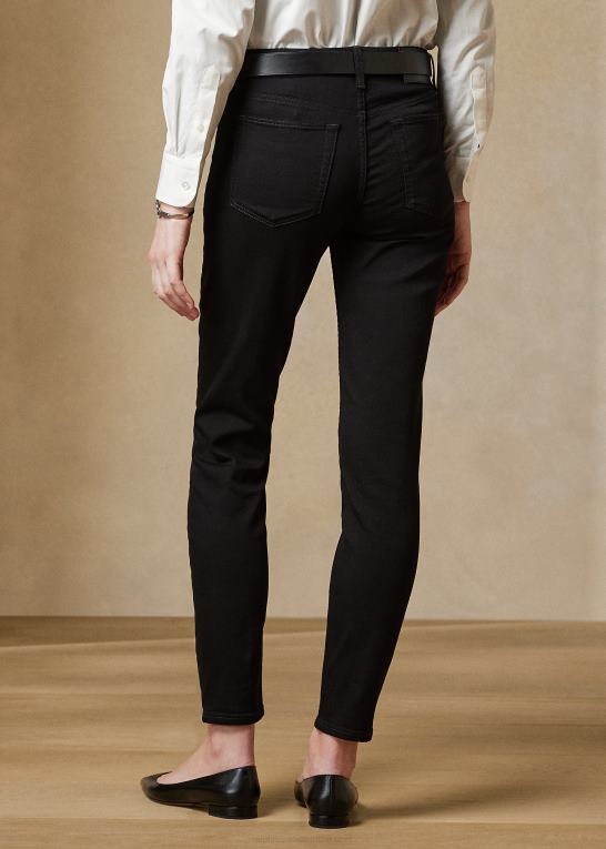 sprød sort Kvinder Ralph Lauren 105 cigaret jean Z426B3585